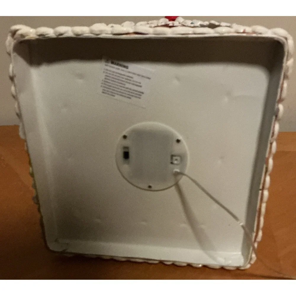 Claydough Gingerbread Lighted House 13.5" Tall Candy Canes Gumdrops - Picture 14 of 15